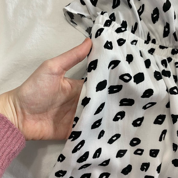 NWT BCBGeneration White and Black Leopard Print Mini Dress - Picture 7 of 8